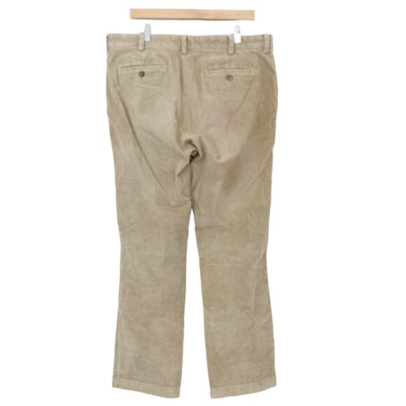LL Bean Tan Corduroy Pants Sz 35x32 - Picture 4 of 5